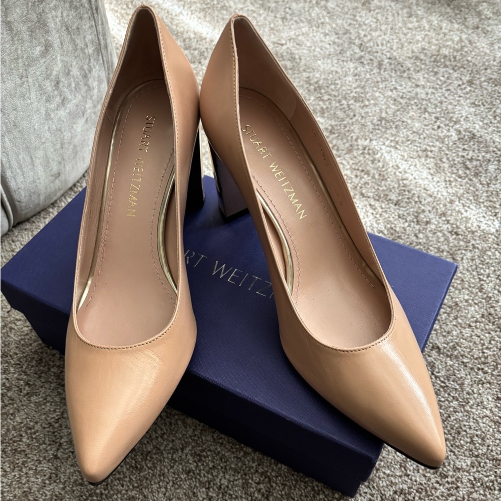Stuart Weitzman Litley Leather Pump